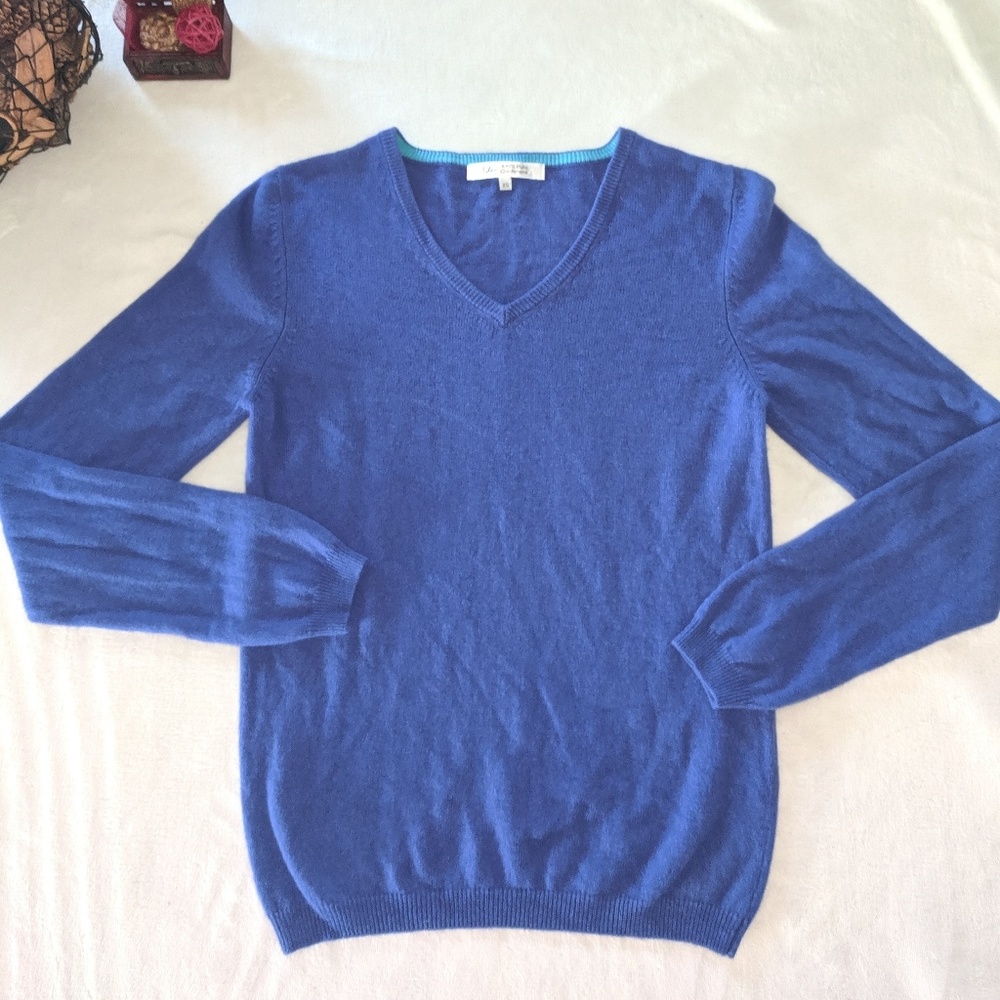 Isle Royal Blue Cashmere Sweater Womens XS